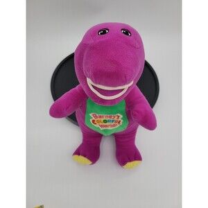 2011 Barney Doll Singing " I Love You" Song 12” Barney's Colorful World Works